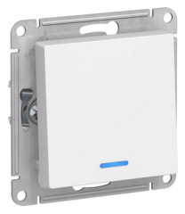 1-кл ПЕРЕКЛЮЧАТЕЛЬ с подсветкой, сх.6а, 10АХ, механизам, БЕЛЫЙ Schneider Electric ATLASDESIGN ATN000163