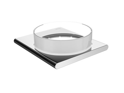 Полочка Keuco Edition 400 в комплекте с матовой хрустальной чашей для мелочей, хром (11549019000)