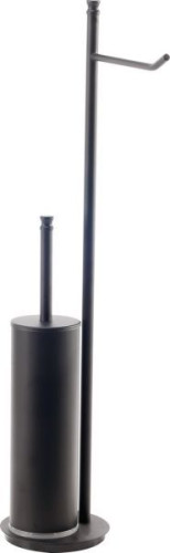 Stil Haus Hashi, стойка h63 см: бумагодержатель/ерш металлический, цвет чёрный матовый