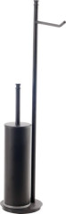 Stil Haus Hashi, стойка h63 см: бумагодержатель/ерш металлический, цвет чёрный матовый