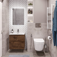 База под раковину подвесная BelBagno ETNA-H60-700-2C-SO-RW-P Rovere Moro