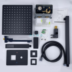 Встраиваемый Душевой Комплект ALMAes Elbe На 3 Положения Черный