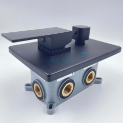 Встраиваемый Душевой Комплект ALMAes Elbe На 3 Положения Черный