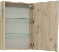 Зеркальный шкаф Aquanet Алвита New 60 дуб веллингтон белый