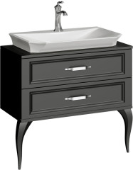 Тумба напольная 85 см Черная. Aqwella LAD0108BLK