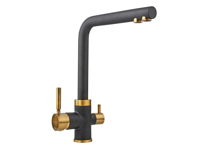 Смеситель "Longran" Sprint universal LM2194, Onyx granite