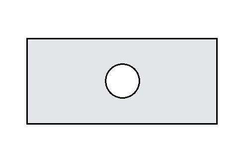 Столешница AQUATON Брук 100.0х3.0х45.2 центральная д/одной раковины Белый (1A204805BC010)