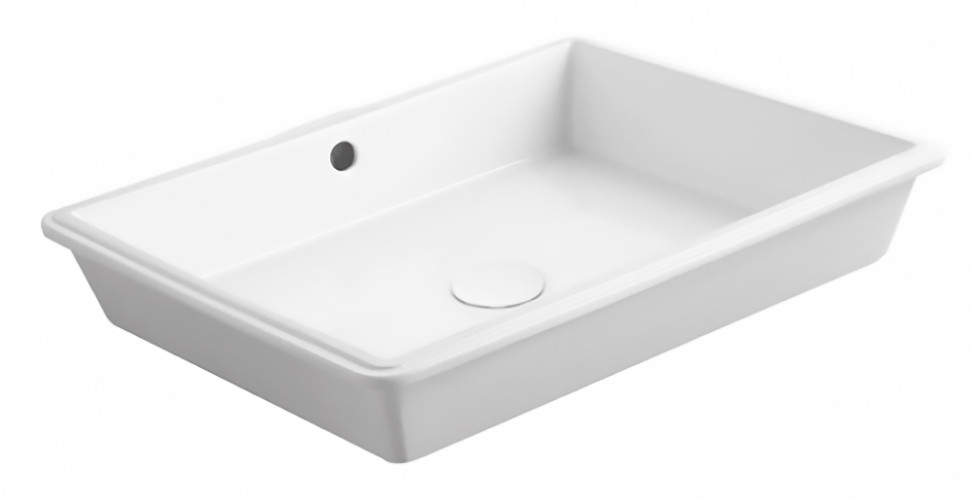 Раковина встраиваемая снизу Simas Lavabi 35х55х, литьевой мрамор, цвет Белый (S60 bi)