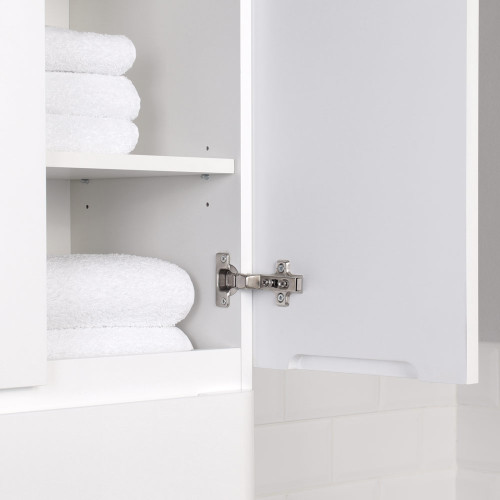 Пенал напольный Итана Roberto 60 (600х350х1900) состоит из 2х частей, белый глянец (295462)