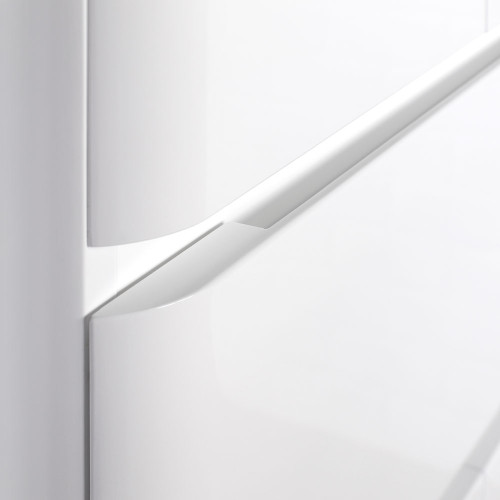 Пенал напольный Итана Roberto 60 (600х350х1900) состоит из 2х частей, белый глянец (295462)