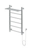 Полотенцесушитель электрический Aquanet Mauro 80х50 Тэн справа , с полкой