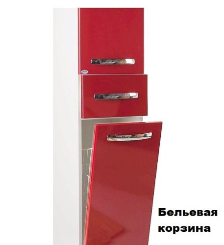 Шкаф пенал Bellezza Рокко 35 с бельевой корзиной