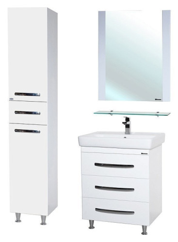 Шкаф пенал Bellezza Рокко 35 с бельевой корзиной