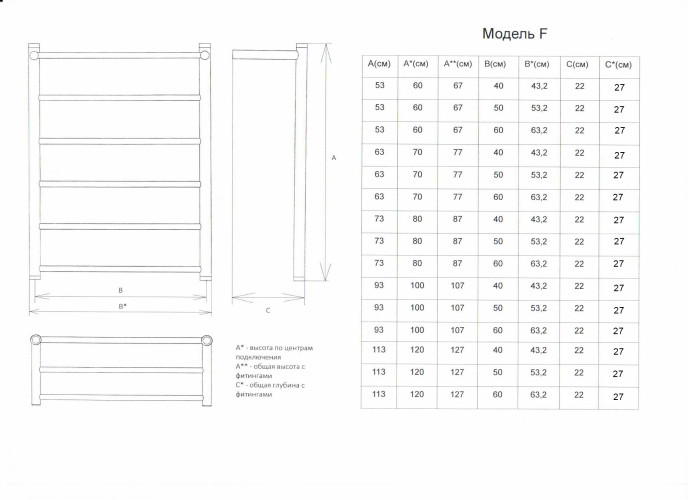 Полотенцесушитель электрический Двин FJ Electro форма лесенка 60х60 ТЭН справа цвет Хром (4627162898434)