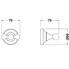 Крючок для полотенец Schein Saine Chrome 7053002