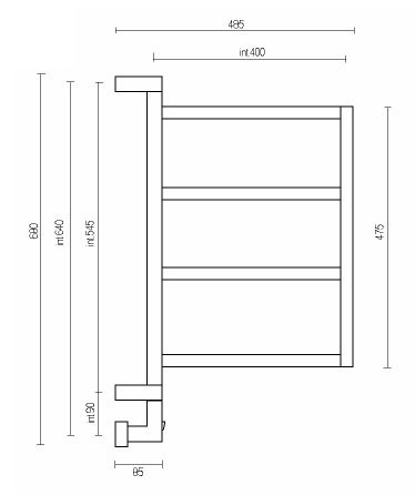 Полотенцесушитель Margaroli Brezza 800 BOX