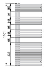 Полотенцесушитель Zehnder Forma Asym LFAR-120-050