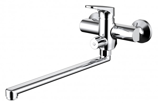 Смеситель для ванны Bravat Eler с длинным изливом, Хром (F6191238CP-01L-RUS )