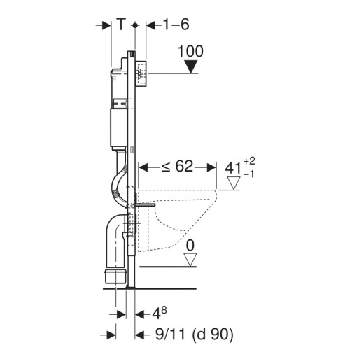 SET Geberit Инсталляция Delta + Подвесной унитаз с сиденьем микролифт Kolo NEW ECO (K93120000+K90121000+458.122.21.1)