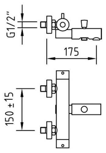 Смеситель для ванны Clever Caiman Urban 97899