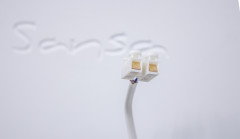 Зеркало Even 70 black с подсветкой Sansa