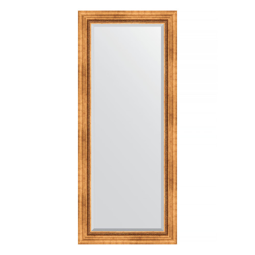 Зеркало настенное с фацетом EVOFORM в багетной раме римское золото, 66х156 см, BY 3568