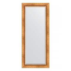 Зеркало настенное с фацетом EVOFORM в багетной раме римское золото, 66х156 см, BY 3568