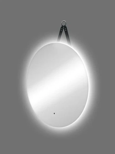 Зеркало Континент Best Led D650 на ремне из натуральной кожи черного цвета с бесконтактным сенсором