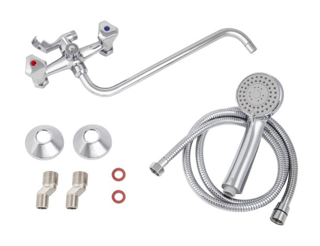 Смеситель для ванны с душем KAISER Delta (11090Shar)