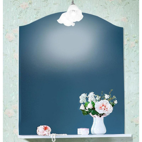 Зеркало Бриклаер Лючия 80 4627125410604 с подсветкой Белое