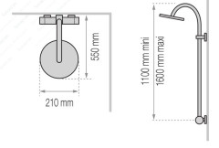 Душевая система Valentin Luminocolour
