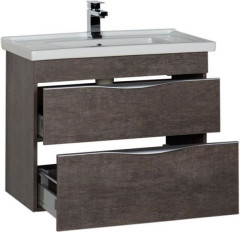 Тумба с раковиной Aquanet Эвора 80 дуб антик