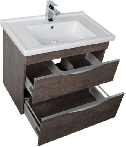 Тумба с раковиной Aquanet Эвора 80 дуб антик