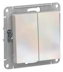 2-клавишный ПЕРЕКЛЮЧАТЕЛЬ, сх.6/2, 10АХ, механизм, ЖЕМЧУГ Schneider Electric ATLASDESIGN ATN000465