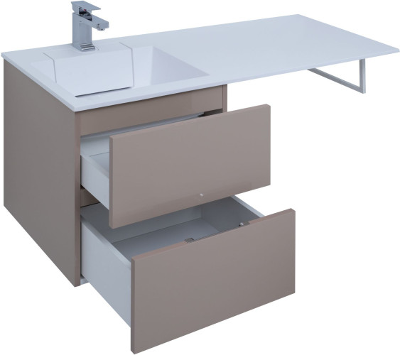 Тумба под раковину Aquanet Алвита 48 капучино