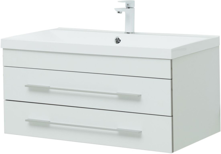 Тумба под раковину Aquanet Верона 90 New белый матовый