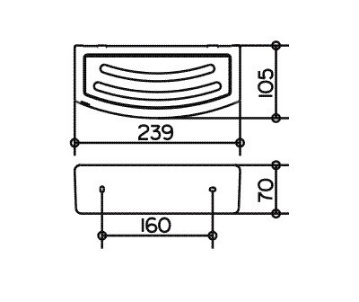 Корзинка для губки Keuco Elegance NEW, хром (11658010000)