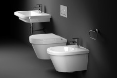 Смеситель для биде Ravak CHROME Керамический картридж со сливным гарнитуром (X070055)