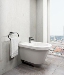 Смеситель для биде Ravak CHROME Керамический картридж со сливным гарнитуром (X070055)