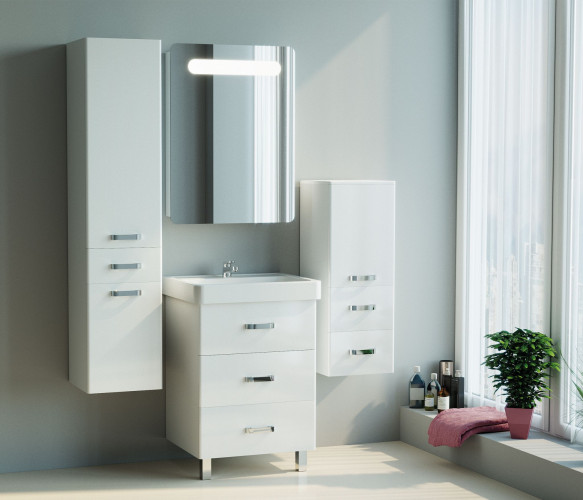 Пенал MIXLINE Стив-34 белый подвесной (536805)