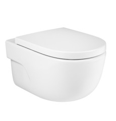 СЕТ Roca Meridian унитаз повесной Meridian-N 360х560х330 + Быстросъемное сиденье микролифт + Комплект креплений (7.3462.4.L00.0/00079238/404575)