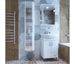 Зеркало-шкаф навесной без подсветки MIXLINE Классик-55 левый (525512)