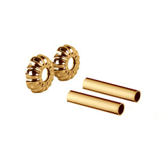 Комплект декоративных трубок SR Rubinetterie &quot;ретро&quot;, 70хD 18-20-1/2&quot; цвет золото