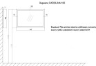 Зеркало CAROLINA 100 (940х910х20) СЕРЕБРО (CS00069385)