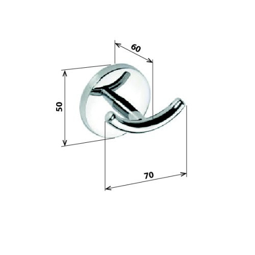 Крючок для полотенец Bemeta Alfa 102406022