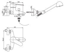 Смеситель Paini Cooper 80CR105