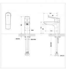 Смеситель для раковины Bravat Real Хром (F1121179CP)