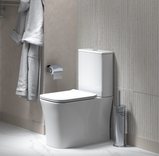 Унитаз Grossman Classic GR-4467S (620*360*820) напольный БЕЗОБОДКОВЫЙ с тонкой крышкой