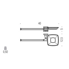 Полотенцедержатель + держатель для мыла Colombo Design Portofino B3274 DX