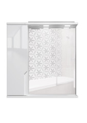 Шкаф-зеркало Optima 65 Эл. левый глянец Домино